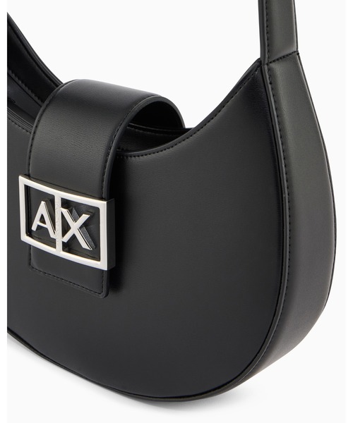 ARMANI EXCHANGE(アルマーニエクスチェンジ)の「【A|X アルマーニ エクスチェンジ】AXロゴ ホーボーバッグ(ZOZO限定カラー含)(ハンドバッグ・レディース・ライトイエロー/オフホワイト/ブラック/オレンジ・FREE)」の9枚目の写真