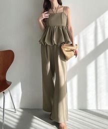 Meiru（メイル）の「バルーンキャミビスチェ+ワイドパンツset（セットアップ）」