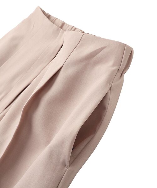 YECCA VECCA（イェッカヴェッカ）の「タックワイドパンツ（その他パンツ・レディース・ネイビー/ピンク/グレイッシュベージュ・S/M/M-L）」の9枚目の写真