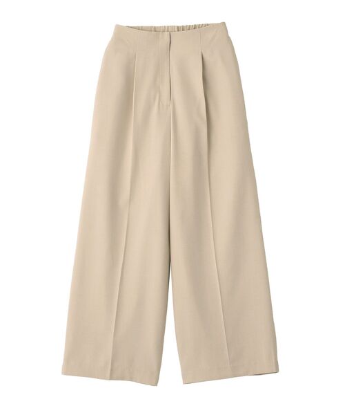 YECCA VECCA（イェッカヴェッカ）の「タックワイドパンツ（その他パンツ・レディース・ネイビー/ピンク/グレイッシュベージュ・S/M/M-L）」の5枚目の写真