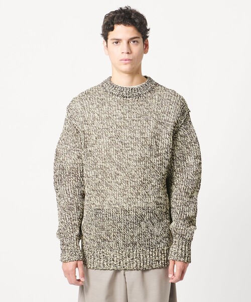 LOEFF(ロエフ)の「<LOEFF>ストローヤーン ライク プルオーバー UNISEX(ニット/セーター・レディース・ダークブラウン/パープル・2/0/1)」の12枚目の写真