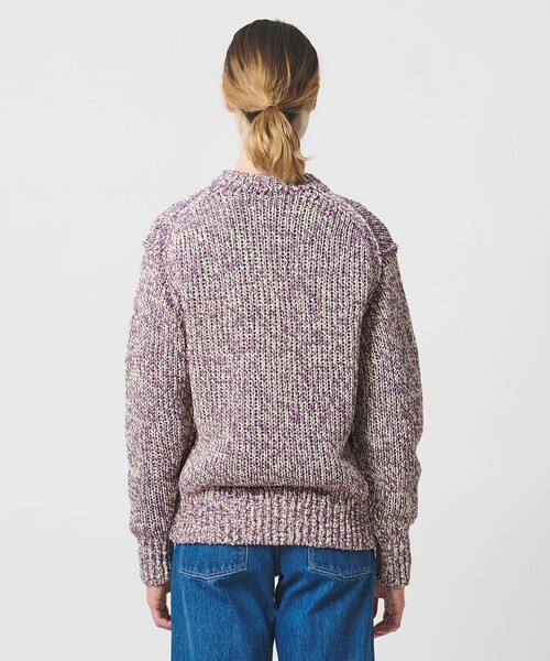 LOEFF(ロエフ)の「<LOEFF>ストローヤーン ライク プルオーバー UNISEX(ニット/セーター・レディース・ダークブラウン/パープル・2/0/1)」の19枚目の写真