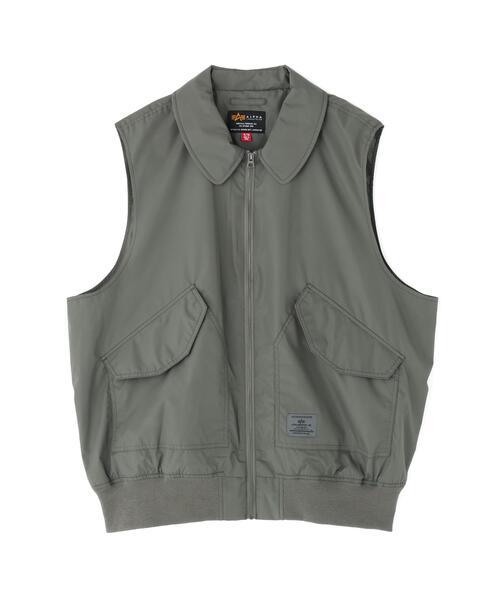 Alpha Industries(アルファインダストリーズ)の「Alpha Industries/アルファ インダストリーズ/CWU 36/P RELAXED VEST/シーダブリューユー 36P リラックスド ベスト(その他アウター・メンズ・グレー系その他6/その他2・S/M/L/XL)」の2枚目の写真