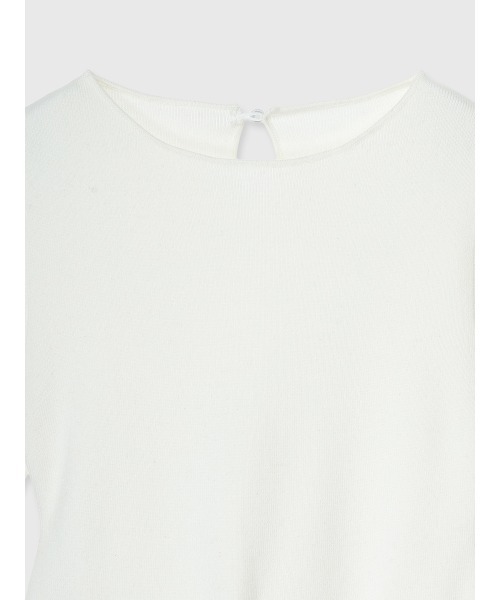 EIMY ISTOIRE（エイミーイストワール）の「【PRE ORDER】チュールペプラムニットプルオーバー（ニット/セーター・レディース・ホワイト/グレー/ピンクベージュ/ブラック・F）」の22枚目の写真