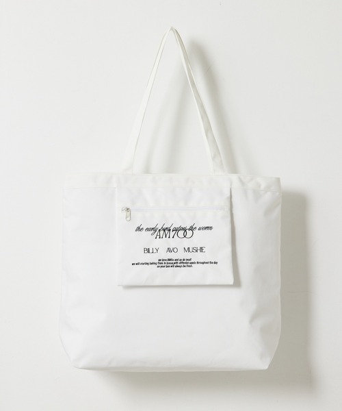 COLONY 2139（コロニートゥーワンスリーナイン）の「【LEI企画】撥水アウトポケットトートバッグ（ショルダーバッグ・レディース・ブラック/ブルー/ホワイト/ミント・FREE）」の7枚目の写真