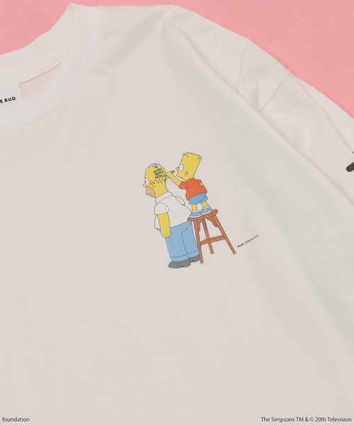 The Simpsons（ザ・シンプソンズ）の「(THE SIMPSONS)L/S TEE（Tシャツ/カットソー・レディース・ホワイト/ブラック・ONE SIZE）」の4枚目の写真