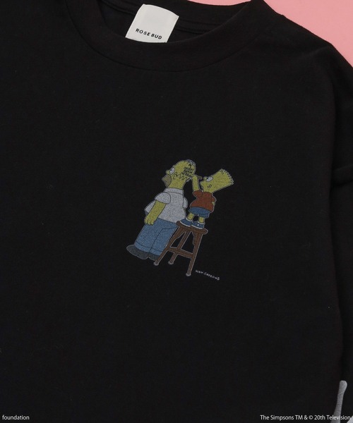 The Simpsons（ザ・シンプソンズ）の「(THE SIMPSONS)L/S TEE（Tシャツ/カットソー・レディース・ホワイト/ブラック・ONE SIZE）」の7枚目の写真