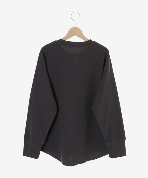 le.coeur blanc（ルクールブラン）の「サーマル裾ラウンドプルオーバー（Tシャツ/カットソー・レディース・ダークグレー/ホワイト・38）」の22枚目の写真