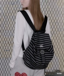 MUCENT（ムセント）の「【UNISEX】MUCENT／ミュトミニボーダーバックパック（バックパック/リュック）」