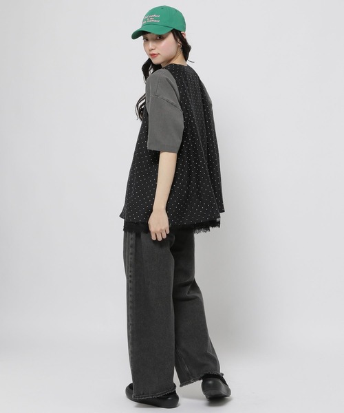 niko and...（ニコアンド）の「レーストリムリバーシブルベスト（ベスト・レディース・ライトグレー/ブラック/オフホワイト・FREE）」の17枚目の写真