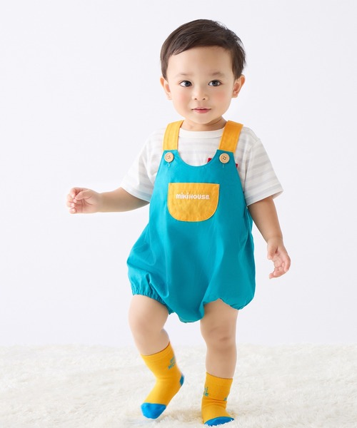 MIKI HOUSE（ミキハウス）の「【WEB限定】ロンパース（ロンパース・キッズ・ベージュ/ピンク/ブルー・フリー(80-90cm)）」の3枚目の写真