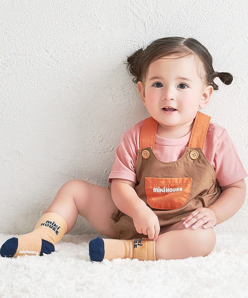 MIKI HOUSE（ミキハウス）の「【WEB限定】ロンパース（ロンパース・キッズ・ベージュ/ピンク/ブルー・フリー(80-90cm)）」の6枚目の写真