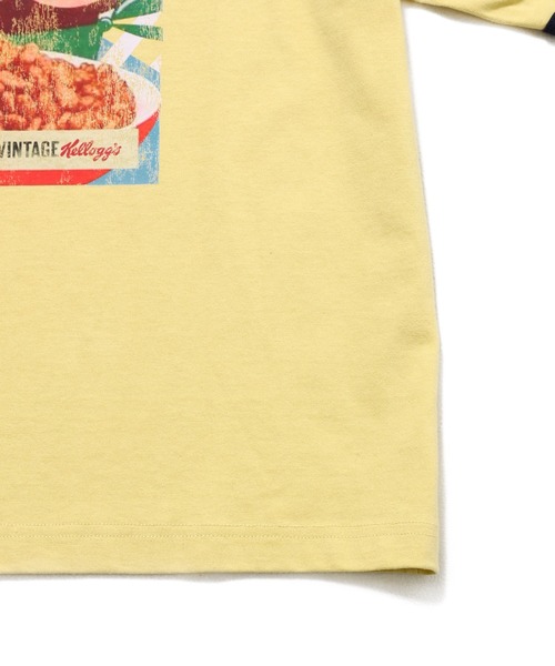 FRUIT OF THE LOOM(フルーツオブザルーム)の「FTL x KELLOGGS RINGER T-SHIRT2 / ケロッグ コラボ 半袖リンガーTシャツ ココポップスデザイン(Tシャツ/カットソー・メンズ・イエロー・S/L/M)」の3枚目の写真