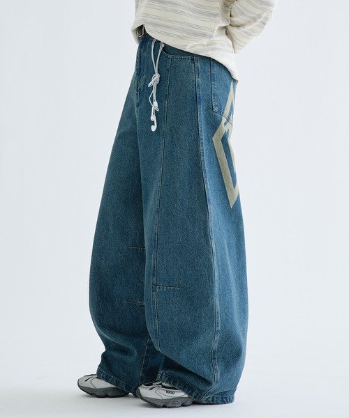 EPNK（イーピーエヌケー）の「UMBRO×EPNK 13OZ-Curve denim / 13オンスカーブデニム（デニムパンツ・メンズ・ブラック/インディゴブルー/ブラウン系その他・LARGE/MEDIUM/SMALL）」の3枚目の写真