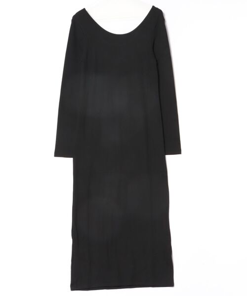 coca(coca)(コカ)の「とろみリブUネックワンピース(ワンピース・レディース・ブラック/チャコール・S/M/L)」の21枚目の写真