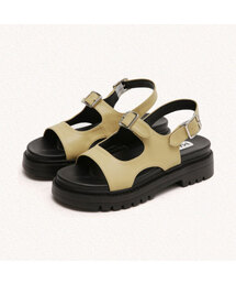デミアン 3カラー ユニークパターン チャンキーサンダル 5cm