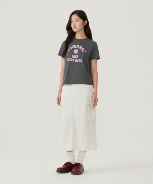 COVERNAT（カバーナット）の「ウーマンクローバーグラフィックTシャツホワイト（Tシャツ/カットソー・レディース・その他・LARGE/WS/WM）」の6枚目の写真