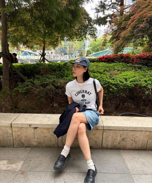 COVERNAT（カバーナット）の「ウーマンクローバーグラフィックTシャツホワイト（Tシャツ/カットソー・レディース・その他・LARGE/WS/WM）」の7枚目の写真