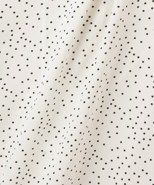 ketty(ケティ)の「デシンVネックフリルドットボウタイブラウス≪手洗い可能≫(シャツ/ブラウス・レディース・ホワイト系その他/ブラック系その他・M)」の10枚目の写真