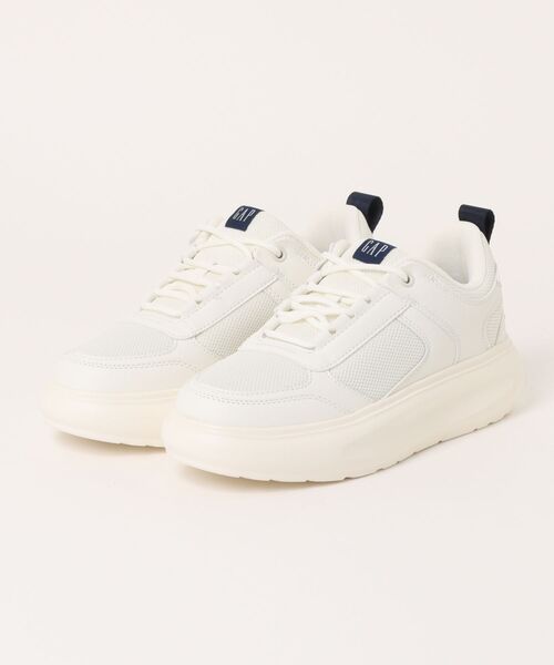 GAP(ギャップ)の「【GAP】厚底コートスニーカー(スニーカー・レディース・ブラック/アイボリー・23.0cm/24.0cm/25.0cm)」の2枚目の写真