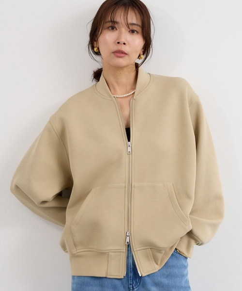 BARNYARDSTORM（バンヤードストーム）の「BARNYARDSTORM / ダンボールZIPブルゾン（ブルゾン・レディース・グレー/ベージュ・M/S）」の6枚目の写真