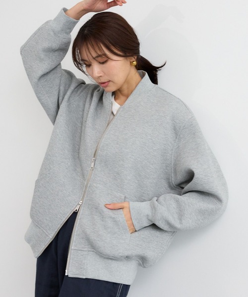 BARNYARDSTORM（バンヤードストーム）の「BARNYARDSTORM / ダンボールZIPブルゾン（ブルゾン・レディース・グレー/ベージュ・M/S）」の15枚目の写真