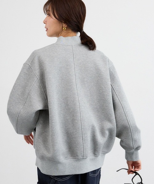 BARNYARDSTORM（バンヤードストーム）の「BARNYARDSTORM / ダンボールZIPブルゾン（ブルゾン・レディース・グレー/ベージュ・M/S）」の4枚目の写真