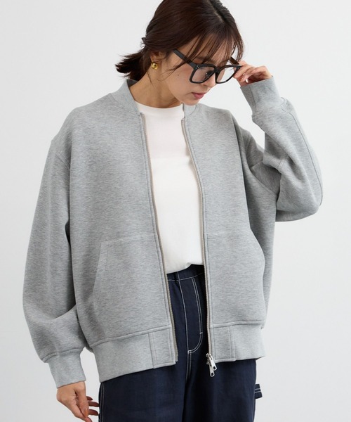 BARNYARDSTORM（バンヤードストーム）の「BARNYARDSTORM / ダンボールZIPブルゾン（ブルゾン・レディース・グレー/ベージュ・M/S）」の3枚目の写真