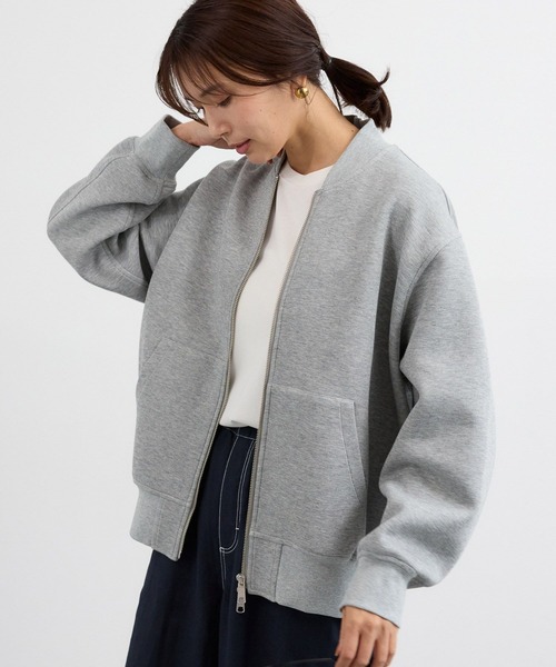 BARNYARDSTORM（バンヤードストーム）の「BARNYARDSTORM / ダンボールZIPブルゾン（ブルゾン・レディース・グレー/ベージュ・M/S）」の12枚目の写真