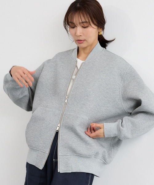 BARNYARDSTORM（バンヤードストーム）の「BARNYARDSTORM / ダンボールZIPブルゾン（ブルゾン・レディース・グレー/ベージュ・M/S）」の13枚目の写真