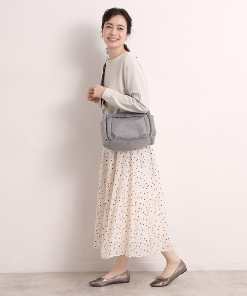 ITS'DEMO（イッツデモ）の「【10ポケット】ガバッとショルダー（ショルダーバッグ・レディース・ベビーピンク/グレー系3・00）」の8枚目の写真