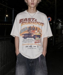 【15】〔UNIVERSAL Pictures〕アイコンプリント ユーズドライク半袖Tシャツ