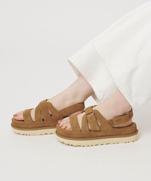 UGG(アグ)の「<UGG> W GOLDENSTAR GLEAM(サンダル・レディース・ブラウン系/ダークグレー・24.5cm/23cm/23.5cm/22cm/22.5cm/24cm/25cm)」の6枚目の写真