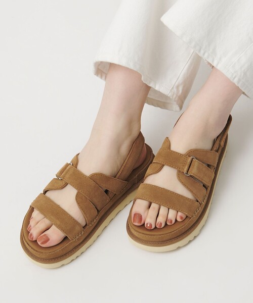 UGG(アグ)の「<UGG> W GOLDENSTAR GLEAM(サンダル・レディース・ブラウン系/ダークグレー・24.5cm/23cm/23.5cm/22cm/22.5cm/24cm/25cm)」の8枚目の写真