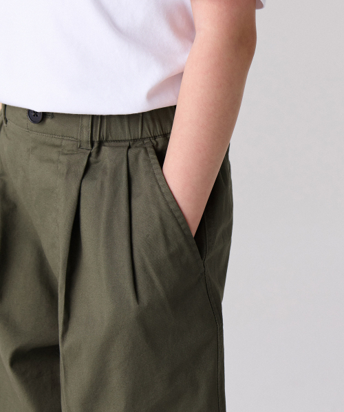 MUSINSA STANDARD KIDS（ムシンサスタンダードキッズ）の「コットンワイドバルーンバンディングパンツ[カーキ]（その他パンツ・レディース・その他・130/140/150/110/100/120/160）」の4枚目の写真