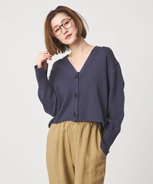 セール】＜conte＞コットン シアー Vネックカーディガン（カーディガン