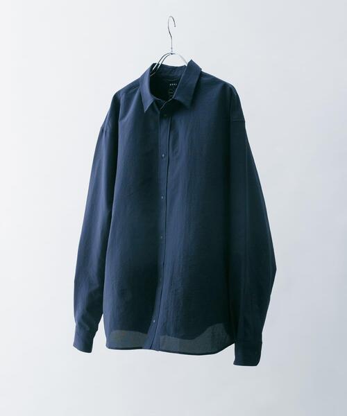EKAL（エカル）の「『吸水速乾/通気性/軽量』DOT AIR LONG-SLEEVE  SHIRTS（シャツ/ブラウス・メンズ・ネイビー/ブラック/ブラウン・LARGE/MEDIUM）」の3枚目の写真