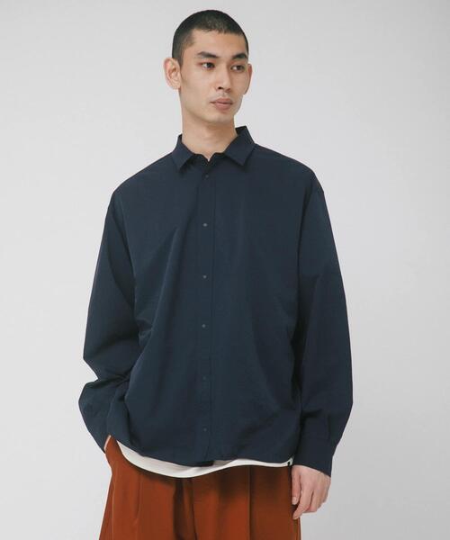 EKAL(エカル)の「『吸水速乾/通気性/軽量』DOT AIR LONG-SLEEVE SHIRTS(シャツ/ブラウス・メンズ・ネイビー/ブラック/ブラウン・LARGE/MEDIUM)」の4枚目の写真