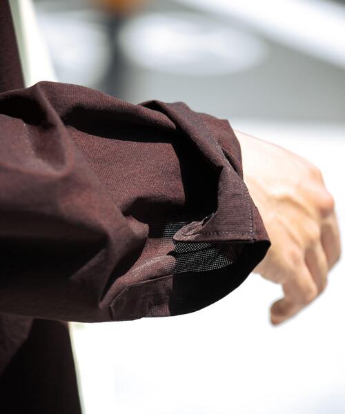 EKAL（エカル）の「『吸水速乾/通気性/軽量』DOT AIR LONG-SLEEVE  SHIRTS（シャツ/ブラウス・メンズ・ネイビー/ブラック/ブラウン・LARGE/MEDIUM）」の5枚目の写真