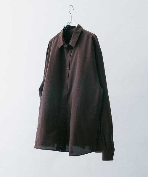 EKAL（エカル）の「『吸水速乾/通気性/軽量』DOT AIR LONG-SLEEVE  SHIRTS（シャツ/ブラウス・メンズ・ネイビー/ブラック/ブラウン・LARGE/MEDIUM）」の8枚目の写真