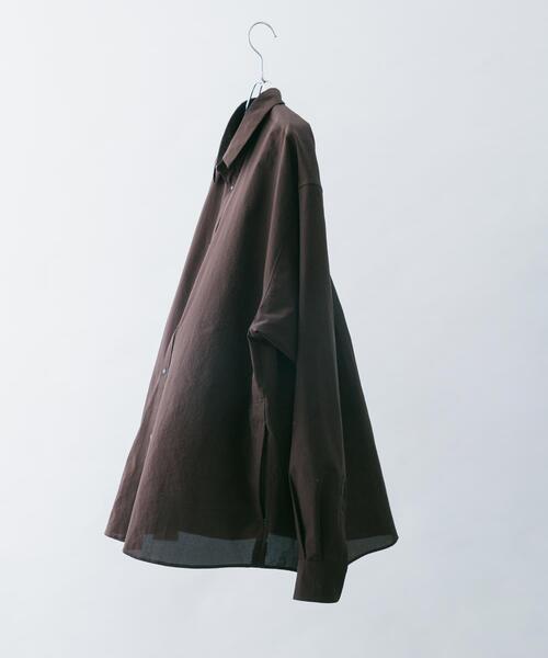 EKAL（エカル）の「『吸水速乾/通気性/軽量』DOT AIR LONG-SLEEVE  SHIRTS（シャツ/ブラウス・メンズ・ネイビー/ブラック/ブラウン・LARGE/MEDIUM）」の9枚目の写真