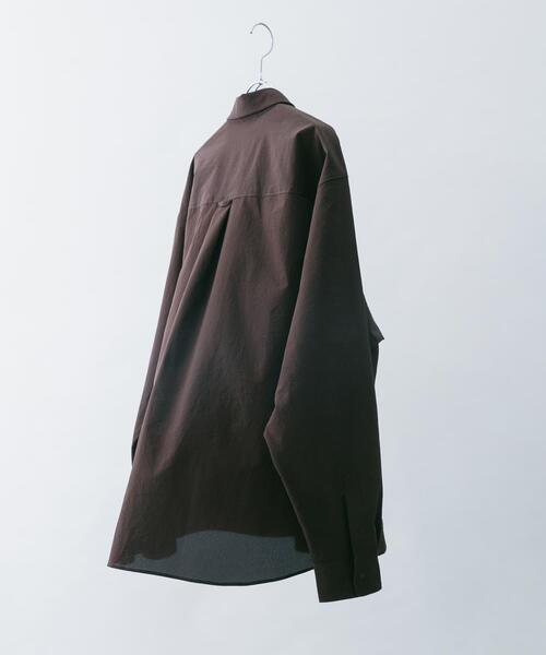 EKAL（エカル）の「『吸水速乾/通気性/軽量』DOT AIR LONG-SLEEVE  SHIRTS（シャツ/ブラウス・メンズ・ネイビー/ブラック/ブラウン・LARGE/MEDIUM）」の10枚目の写真
