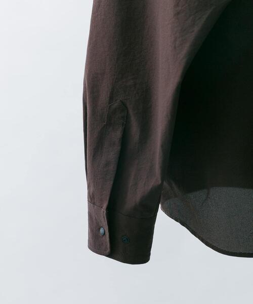 EKAL（エカル）の「『吸水速乾/通気性/軽量』DOT AIR LONG-SLEEVE  SHIRTS（シャツ/ブラウス・メンズ・ネイビー/ブラック/ブラウン・LARGE/MEDIUM）」の13枚目の写真