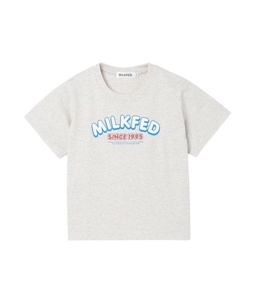 MILKFED.(ミルクフェド)の「ARCH LOGO COMPACT S/S TEE(Tシャツ/カットソー・レディース・ブラック/ライトピンク/オートミール・S/M)」の21枚目の写真