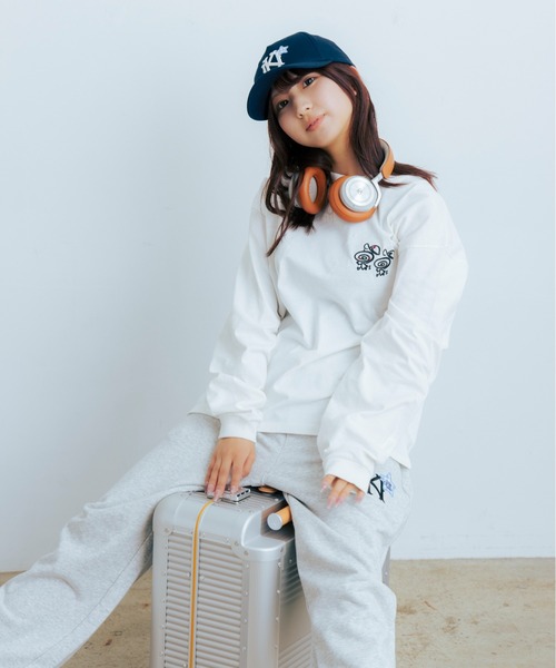 kaoyorinakami(カオヨリナカミ)の「guru guru long tee / グルグルロンT(Tシャツ/カットソー・メンズ・ホワイト/ブラック・SMALL/MEDIUM/LARGE/X-LARGE)」の9枚目の写真