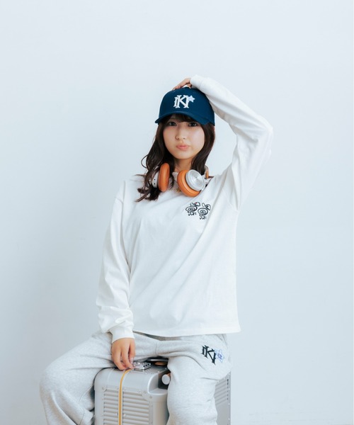 kaoyorinakami(カオヨリナカミ)の「guru guru long tee / グルグルロンT(Tシャツ/カットソー・メンズ・ホワイト/ブラック・SMALL/MEDIUM/LARGE/X-LARGE)」の8枚目の写真