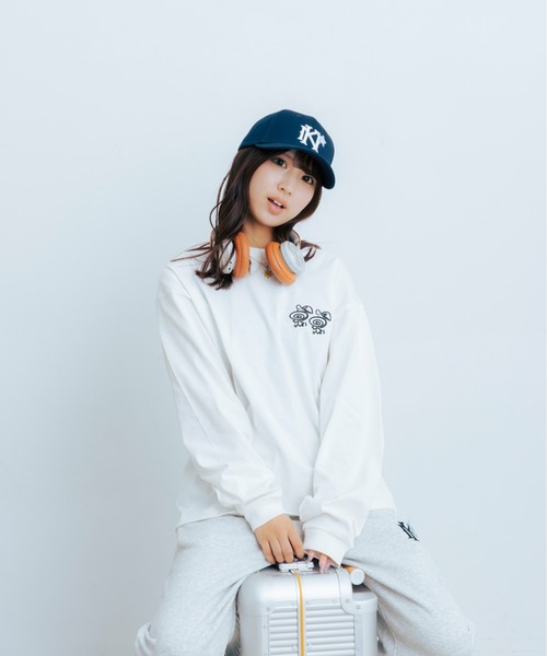 kaoyorinakami(カオヨリナカミ)の「guru guru long tee / グルグルロンT(Tシャツ/カットソー・メンズ・ホワイト/ブラック・SMALL/MEDIUM/LARGE/X-LARGE)」の15枚目の写真