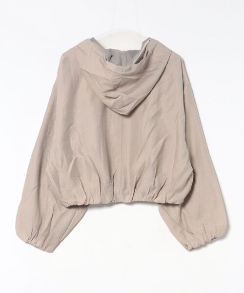 gossara（ゴサラ）の「シアーワッシャーZIPフーディー（シャツ/ブラウス・レディース・グレー/オフホワイト/グレイッシュベージュ・FREE）」の14枚目の写真