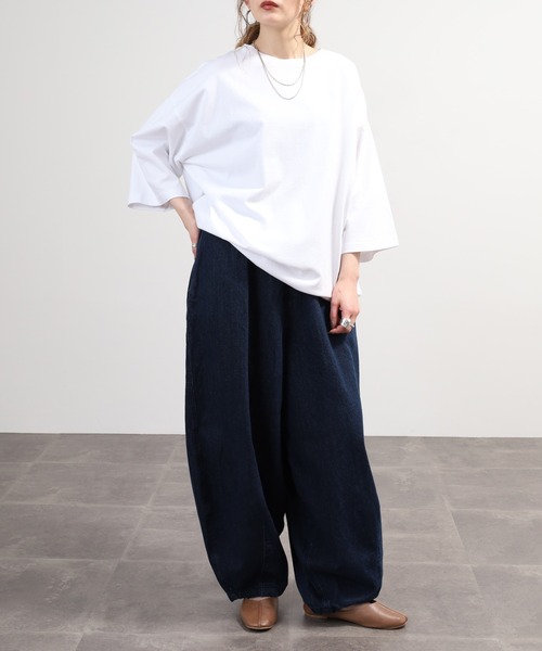 SO(エスオー)の「カットソー(Tシャツ/カットソー・レディース・ホワイト/ブラック/グレイッシュベージュ・F)」の10枚目の写真