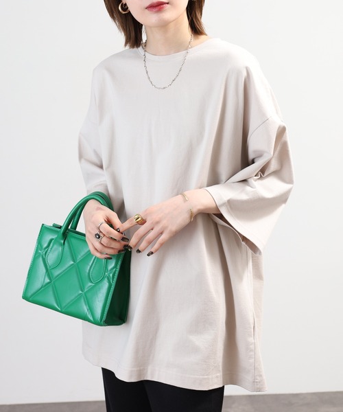 SO(エスオー)の「カットソー(Tシャツ/カットソー・レディース・ホワイト/ブラック/グレイッシュベージュ・F)」の18枚目の写真